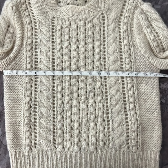 Wilfred cropped Ivory Cable knit sweater - Picture 6 of 7
